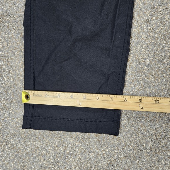 Western Rise Five Pocket Pants Men's 38X32 Black Flat Front Lightweight Stretch - Picture 7 of 8